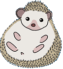 ハリネズミのイラスト